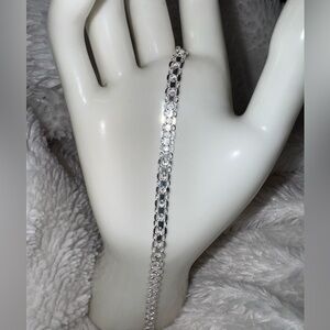 EUC Beautiful 925 Sterling Silver Watch Link  Bracelet, 7" (Unisex)